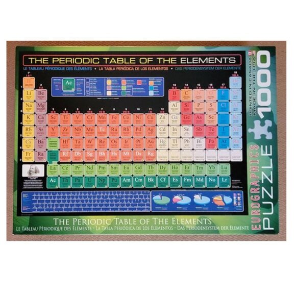 The PERIODIC TABLE of the ELEMENTS by EuroGraphics JIGSAW PUZZLE 1000 pieces - Picture 3 of 6